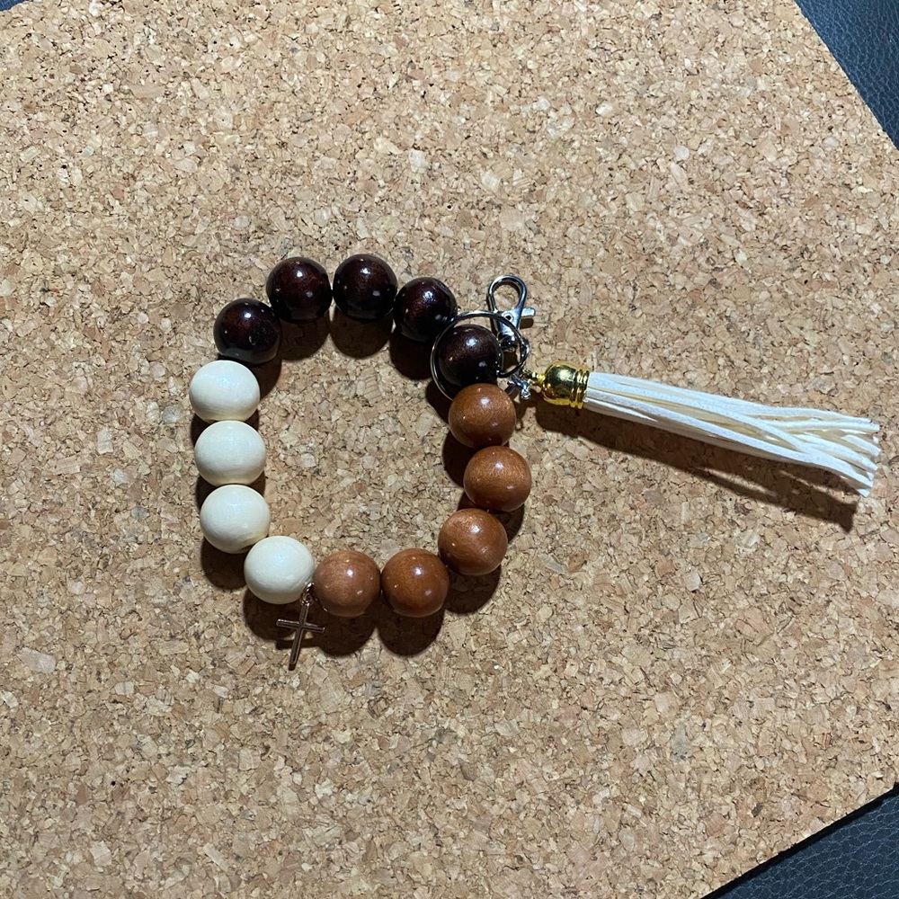 Wooden Keychain Wristlet
